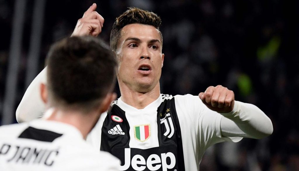Cristiano Ronaldo durante el partido que la Juventus perdió contra el Ajax en la Liga de Campeones, el martes 16 de abril en la ciudad italiana de Turín.