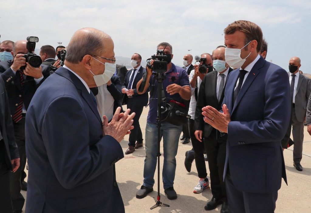 Macron en Líbano