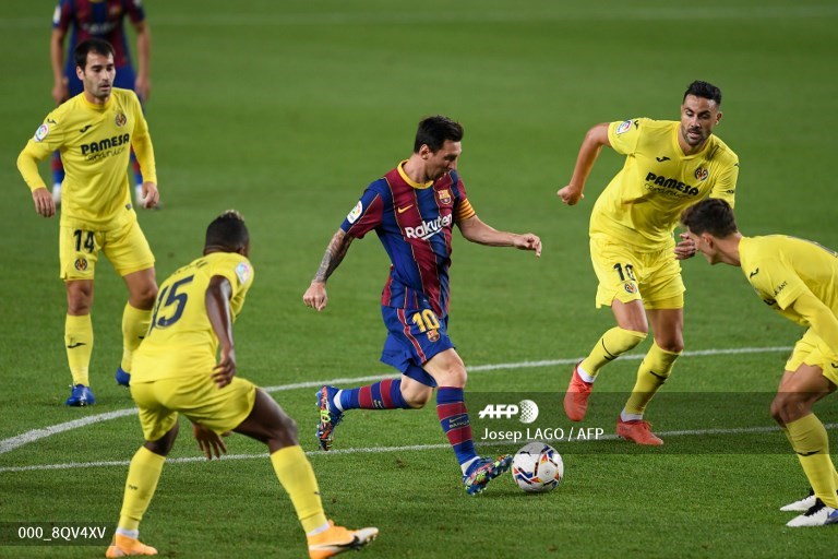 El Barcelona golea al Villarreal en una fiesta de Ansu Fati y Messi