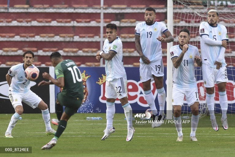 Argentina gana 2-1 a Bolivia en La Paz en clasificatoria sudamericana