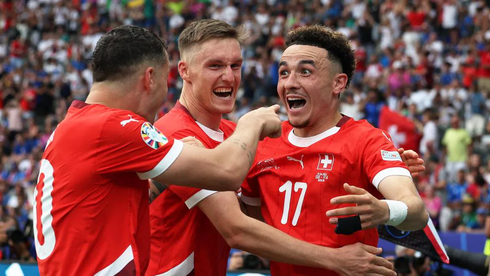Suiza deja en el camino al campeón Italia y habrá nuevo monarca de Europa